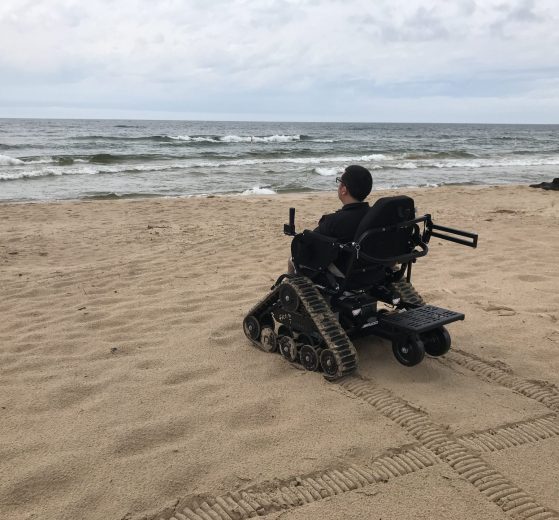 Cory On The Beach In Muskegon, Michigan