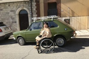 Wheelchair User Travelling In Molise, Italy