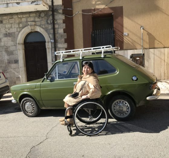 Wheelchair User Travelling In Molise, Italy
