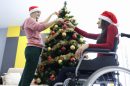 Wheelchair User Celebrating Christmas