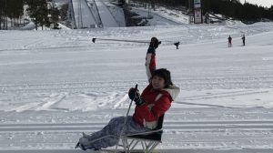 Our Customer Service Manager; Yesol Sit Skiing