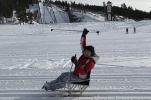 Our Customer Service Manager; Yesol Sit Skiing