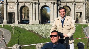 Cory spoke to Arturo about wheelchair accessibility in Madrid