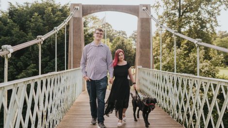 Sassy Wyatt With Her Partner & Guide Dog